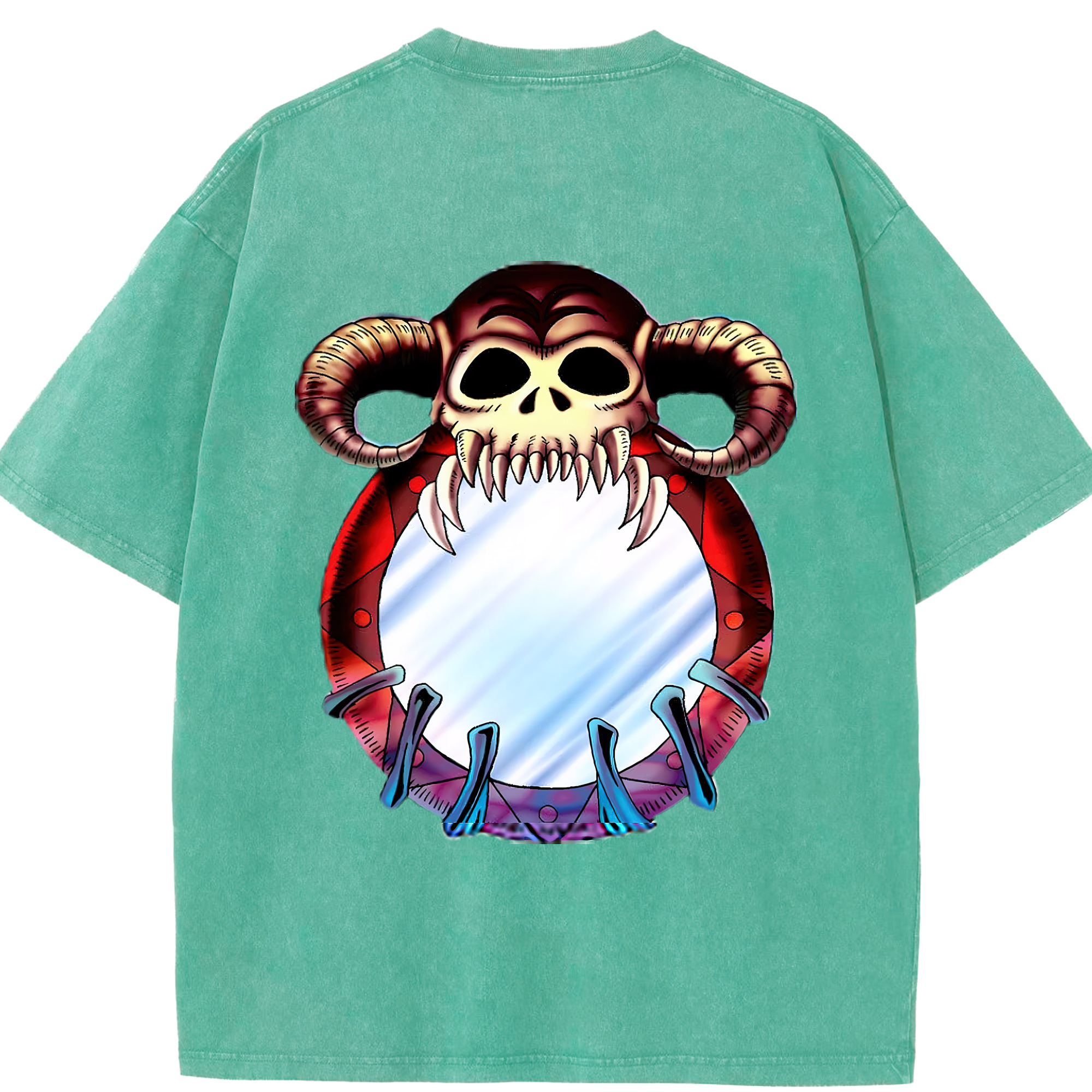 （画像用） 遊☆戯☆王 Yu-Gi-Oh! 綿100% ヴィンテージ風 半袖Tシャツ（背面プリント）